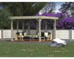 Hornbach Glaselement Palmako Pavillon Lucy 12,2 m² 103x230 cm tauchgrundiert grau