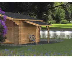 Schleppdach Palmako 144 x 290 cm tauchgrundiert braun