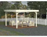 Hornbach Pavillon Palmako Lucy 12,2 m² 349 x 349 cm tauchgrundiert