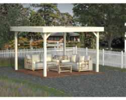 Pavillon Palmako Lucy 12,2 m² 349 x 349 cm tauchgrundiert