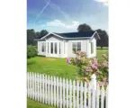 Hornbach Gartenhaus Palmako Anna 26,8 m² inkl. Fußboden 800 x 500 cm natur