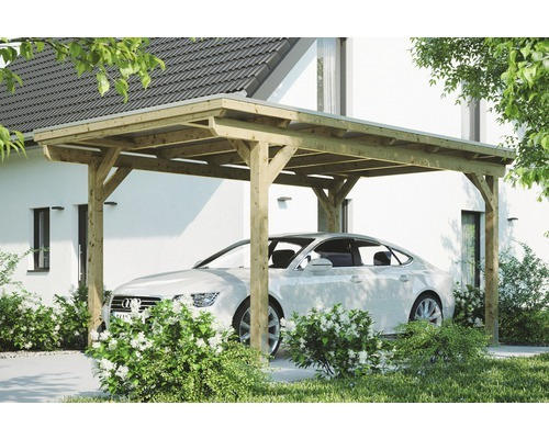 Einzelcarport Konsta 304x500 cm natur