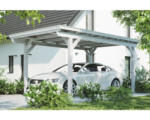Hornbach Einzelcarport Konsta Aluminium-Dachplatten inkl. H-Anker 304x500 cm weiß