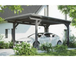 Hornbach Einzelcarport Konsta Aluminium-Dachplatten inkl. H-Anker 304x500 cm schiefergrau