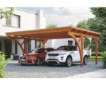 Hornbach Doppelcarport Konsta inkl. Bögen 618x500 cm eiche hell