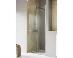 Schiebetür für Nische Schulte ExpressPlus TouraPlus 1000x2000 mm Anschlag rechts Echtglas Klar hell chromoptik Rollen unten mit schmutzabweisender Glasbeschichtung