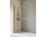 Hornbach Raumdusche mit Schiebetüre Schulte ExpressPlus TouraPlus 1200x2000 mm Anschlag links Echtglas Klar hell chomoptik Rollen unten mit schmutzabweisender Glasbeschichtung