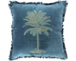 Kissen Palme blau 45x45 cm