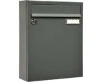 Hornbach Briefkasten MEFA Sonate 133 BxHxT 260x330x110 mm pulverbeschichtet grau RAL 7012