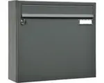 Hornbach Briefkasten MEFA Sonate BxHxT 370x330x110 mm pulverbeschichtet mit 1 Namensschild grau