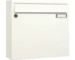 Hornbach Briefkasten MEFA Sonate BxHxT 370x330x110 mm pulverbeschichtet mit 1 Namensschild weiß