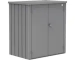 Hornbach Terrassenschrank biohort Romeo inkl. 3 Regalsteher und 2 Regalböden feuerverzinkt Gr. L 132 x 87 x 140 cm quarzgrau-metallic