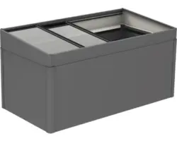 Frühbeetaufsatz biohort Hochbeet 2x1 dunkelgrau-metallic