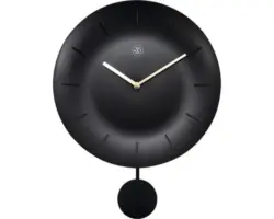 Wanduhr Bowl schwarz 30x40 cm