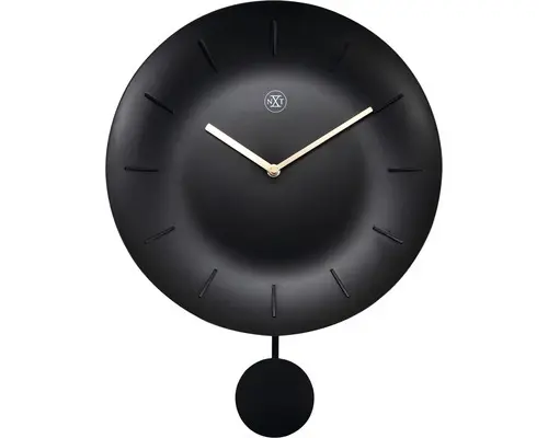Wanduhr Bowl schwarz 30x40 cm