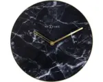 Hornbach Wanduhr Marble schwarz/gold Ø 40 cm