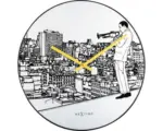 Hornbach Wanduhr Trumpet City weiß Ø 40 cm