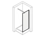 Hornbach Raumdusche Breuer Panorama 900x2000 cm Dekorglas Grau getönt chrom 3338005003004