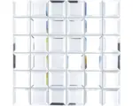 Hornbach Glasmosaik Quadrat Mirror Metro 29,8x29,8 cm farblos