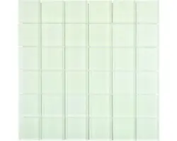 Glasmosaik Crystal Quadrat 30,0x30,0 cm fluoreszierend blau