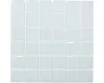 Hornbach Glasmosaik Crystal Quadrat 30,0x30,0 cm weiß mix