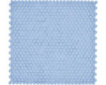 Hornbach Glasmosaik Rund Enamel 32,5x31,8 cm blau mix