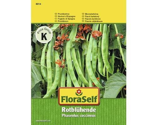 Prunkbohnen Rotblühende FloraSelf samenfestes Saatgut Gemüsesamen