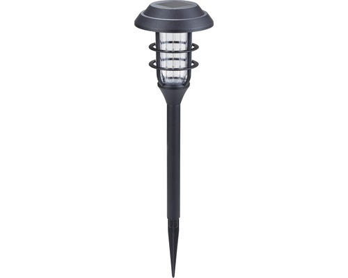LED Solarstick IP44 mit Erdspieß schwarz HxB 445x120 mm