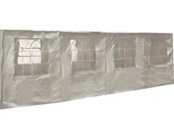 Ersatz Seitenteil mit Fentster 2x7,95 m weiss