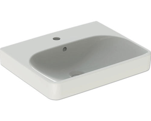 Möbelwaschtisch Geberit Smyle Square 55x44 cm weiß mit Beschichtung