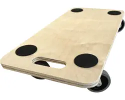 Transportroller Tarrox Multiplex 590 x 290 mm Vollgummi