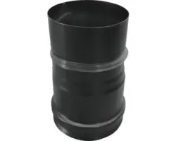 Pellet-Ofenrohr-Verbinder Bertrams Ø 80 mm pulverbeschichtet schwarz