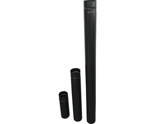 Pellet-Ofenrohr Bertrams Ø 80 mm pulverbeschichtet schwarz 1 m