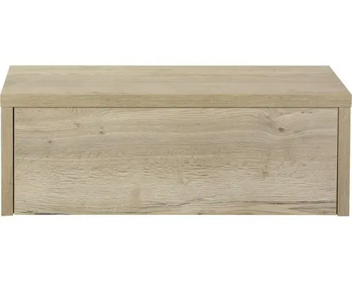 Waschbeckenunterschrank Sanox Bloxx 35x100x54 cm mit Waschtischplatte eiche natur