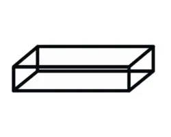 Wandregal Sanox 100x20x44,8 cm Metallgestell schwarz