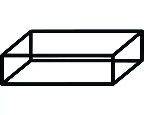 Wandregal Sanox 80x20x44,8 cm Metallgestell schwarz