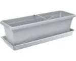 Hornbach Blumenkasten Lafiora Extra Flor Kunststoff 60x20,5x17 cm grau
