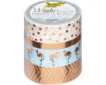 Hornbach Kreativ Washi-Tape mit Heißfolienveredelung rose 4er Set