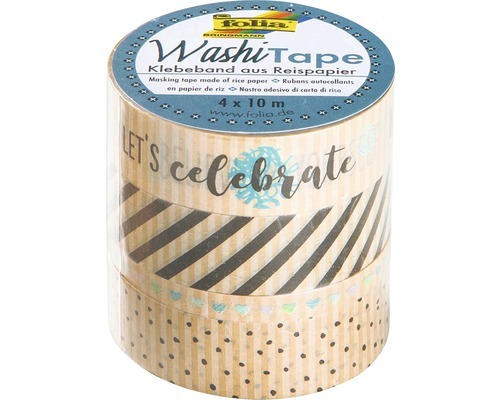 Washi-Tape Kraftpapier 4er Set