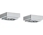 Hornbach Sockelfußset Pelipal Capri 980.000585 4 Stück silber matt