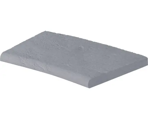 Poolumrandung Beckenrandstein Margo Element mit Innenrundung für Radius 160 cm Perlgrau 49 x 31 x 3,2 cm