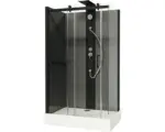 Hornbach Fertigdusche Schulte Korsika EP581123 120x80x220 cm Echtglas Klar hell schwarz