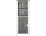 Hornbach Outdoorküche Typ 561 Hochschrank inkl. 1 Tür 60x60x160 cm hellgrau-creme