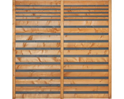 Zaun Sichtschutz Twist 180 x 180 cm holz anthrazit