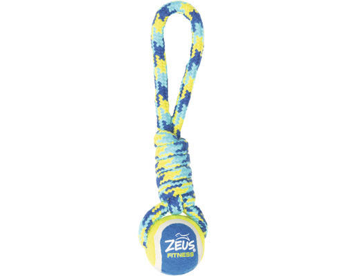 Hundespielzeug K9 Fitness by Zeus Tennis Ball Rope Tug