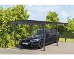 Hornbach Einzelcarport WESTMANN Rundbogen 6 mm Doppelstegplatten 15 m² inkl. Regenrinne 300 x 505 cm anthrazit