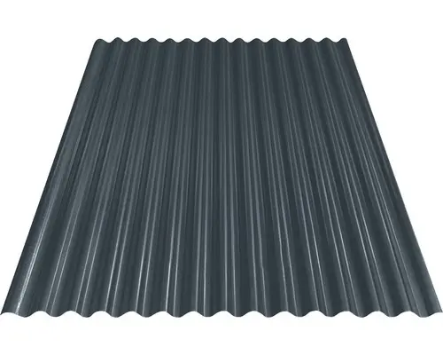 PRECIT Wellblech Sinus S18 76/18 Anthrazitgrau RAL 7016 1200 x 883 x 0,4 mm