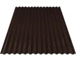Hornbach PRECIT Wellblech Sinus S18 76/18 Schokoladenbraun RAL 8017 1200 x 883 x 0,4 mm