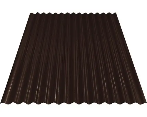 PRECIT Wellblech Sinus S18 76/18 Schokoladenbraun RAL 8017 2000 x 883 x 0,4 mm