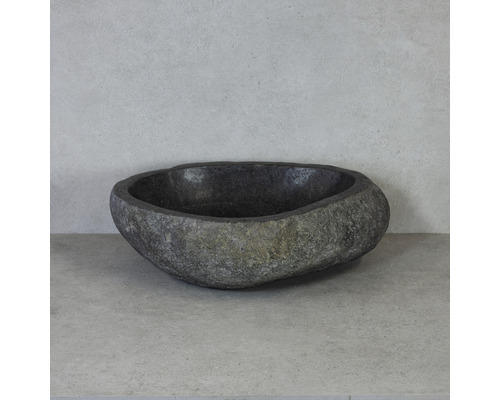 Aufsatzwaschbecken Riverstone M Duoset Ø 40-45 cm basalt 2 Stück